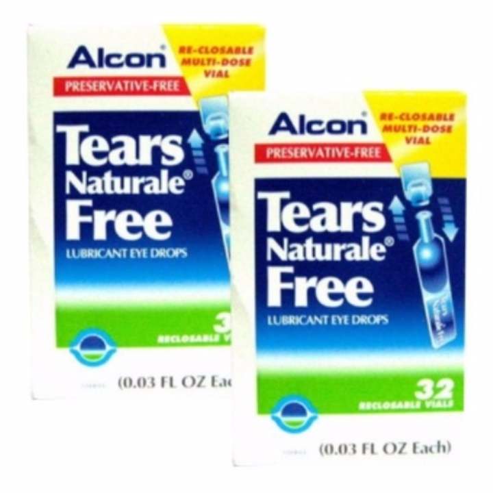   ALCON Tears Naturale Free - Preservative-free น้ำตาเทียม 0.03 FL.OZ (0.8 ml) 2 กล่อง pantip