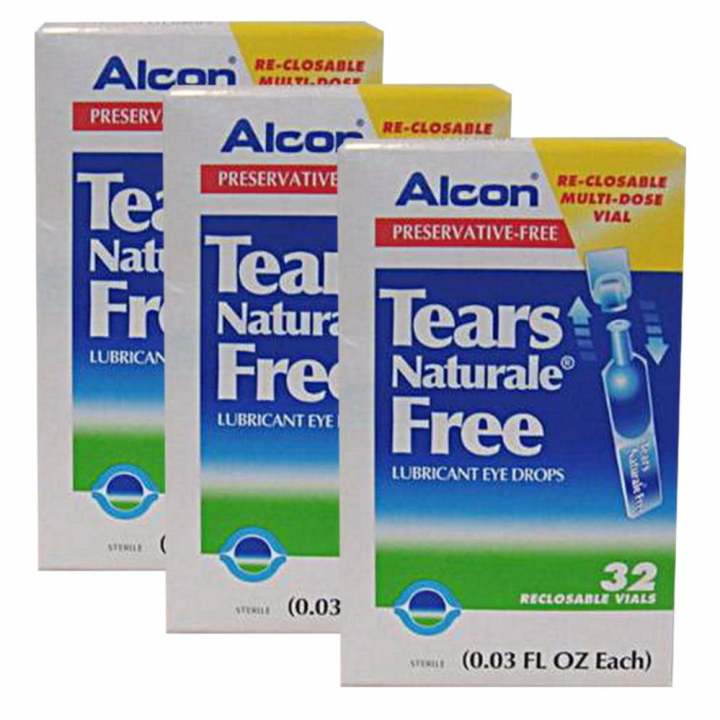 รีวิว ALCON Tears Naturale Free - Preservative-free น้ำตาเทียม 0.03 FL.OZ (0.8 ml) 3 กล่อง pantip