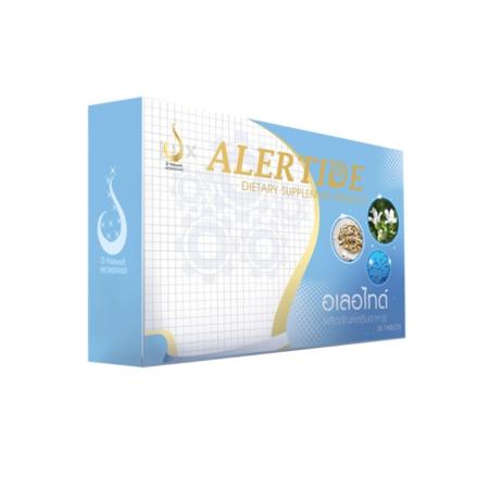 กำหนดมาตรฐาน Alertide อเลอไทด์ อาหารเสริมบำรุงสมอง เพิ่มความจำ
ลดปัญหาอาการอัลไซเมอร์ บรรจุ 30 แคปซูล (1 กล่อง) ขายดียอดนิยม