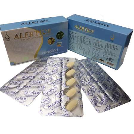 Alertide อเลอไทด์ อาหารเสริม ฟื้นฟูความจำ บำรุงสมอง แก้ปัญหาสมาธิสั้น บรรจุ 30 แคปซูล/กล่อง แถมฟรีสบู่อาหรับขิง 1 ก้อน