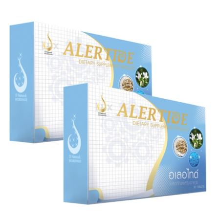 ส่งทุกตำบล Alertide อเลอไทด์ อาหารเสริมบำรุงสมอง เพิ่มความจำ
ลดปัญหาอาการอัลไซเมอร์ บรรจุ 30 แคปซูล (2 กล่อง) ใหม่เอี่ยม