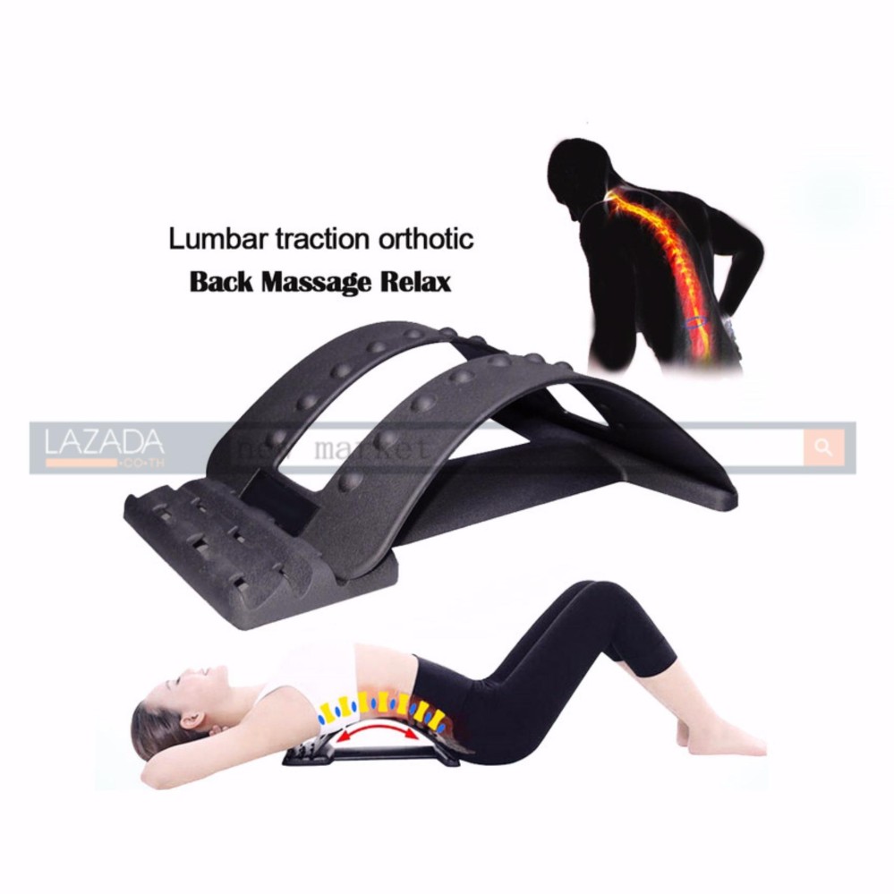 ราคา Back Stretcher Lumbar Support Device For Upper and Lower Back Pain