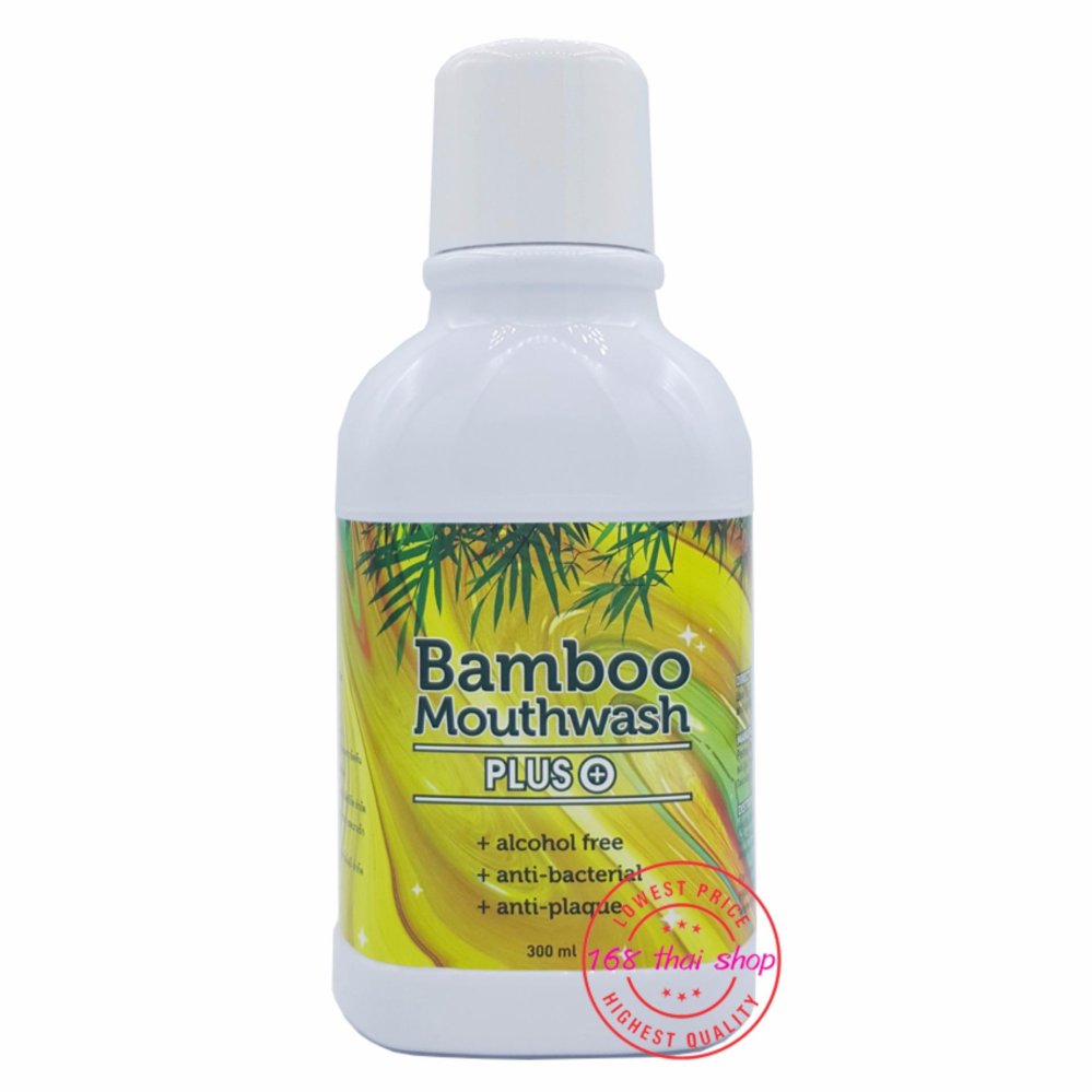 Bamboo Mouthwash Plus แบมบู เม้าท์วอช พลัส 300ml. (1 ขวด)