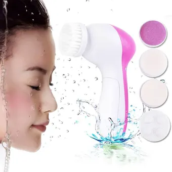ราคา Beauty Massager Clean Face  เครื่องนวดหน้า - Pink (แถมฟรี Skin White Beauty Facial Massager เครื่องนวดหน้าไออนนิค) pantip