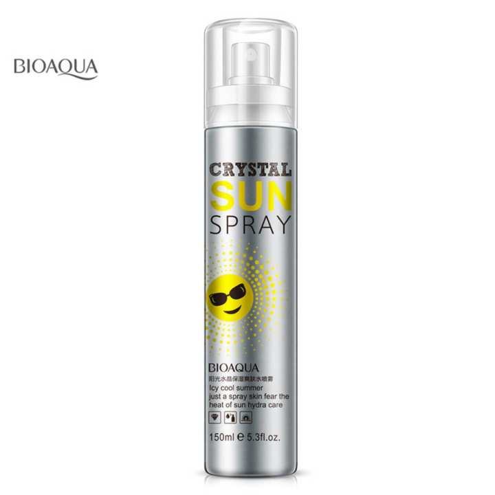   Bioaqua Crystal Sun Spray SPF50 สเปรย์กันแดดสำหรับผิวหน้าและผิวกาย 1 ชิ้น พันทิป