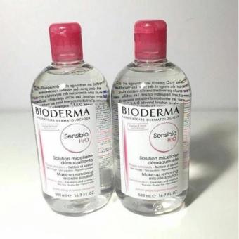 Bioderma Sensibio H2O 500ml (2 Packs) - ไบโอเดอม่า เช็ดเครื่องสำอาง ทำความสะอาดใบหน้า สำหรับผิวแพ้ง่าย 500 ml. (แพ็คคู่)