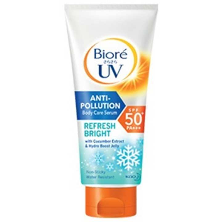   Biore UV Anti-Pollution Body Care Serum Refresh Bright SPF50+/PA+++ 150ml รีวิว