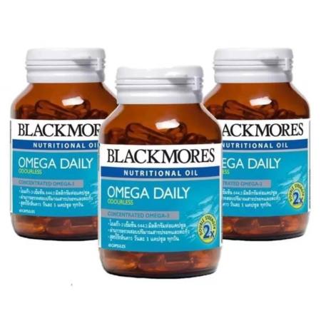 ราคาประหยัดสุดๆ Blackmores Omega Daily น้ำมันปลาเข้มข้น สูตรไร้กลิ่นคาว 60 แคปซูล
(3 ขวด) การส่งเสริม