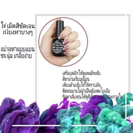 สีทาเล็บเจลเด้งได้ เกรดพรีเมี่ยม BOLISA 15 ml (London Blink S012)