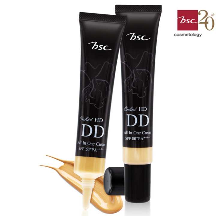 โปรโมชั่น BSC ORCHID HD DD CREAM SPF50+ PA++++ ดีดีครีม เป็นผลิตภัณฑ์ที่ช่วยปกปิด อำพรางริ้วรอย ช่วยให้ใบหน้าเรียบเนียน และเน้นในเรื่องของการลดริ้วรอยและการให้ความชุ่มชื้น ดีไหม