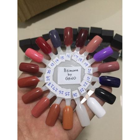 สีทาเล็บกึ่งเจล BSimone ไม่ต้องใช่เครื่องอบ แห้งไว เบอร์ 01