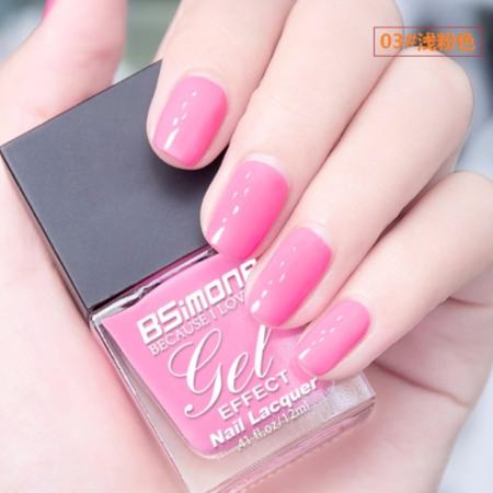 สีทาเล็บกึ่งเจล BSimone ไม่ต้องใช่เครื่องอบ แห้งไว เบอร์ 03