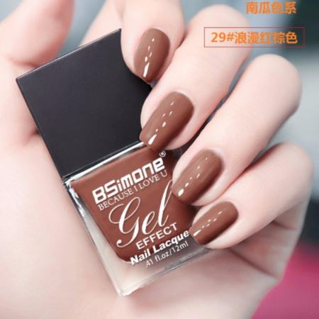 สีทาเล็บกึ่งเจล BSimone ไม่ต้องใช่เครื่องอบ แห้งไว เบอร์ 29