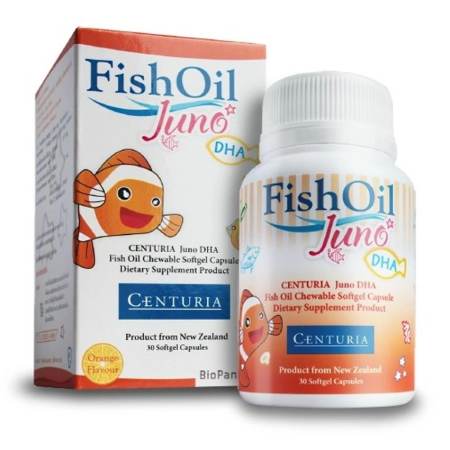 ดูส่วนลดโปรโมชั่น Centuria FishOil Juno น้ำมันปลาสำหรับเด็ก บำรุงสมอง เพิ่มความจำ
30 capsules ราคาประหยัดวันนี้