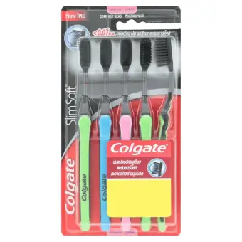 ข้อมูล COLGATEแปรงสีฟัน สลิม ซอฟท์ ชาร์โคลX5 รีวิว