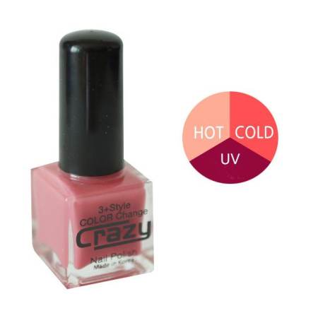 Crazy Nail 15 color change ยาทาเล็บ 1Set เปลี่ยนได้ 15สี  ( 5 ขวด สีแมท )