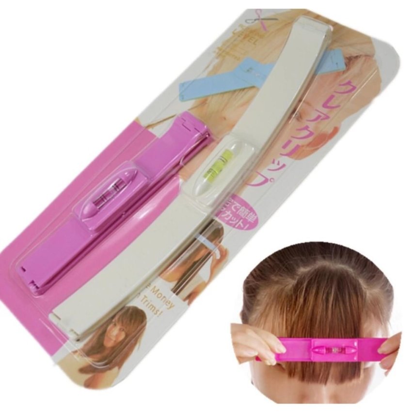 รูปประกอบของ Crea Clip อุปกรณ์ช่วยตัดผมหน้าม้า (สีขาว/ชมพู)