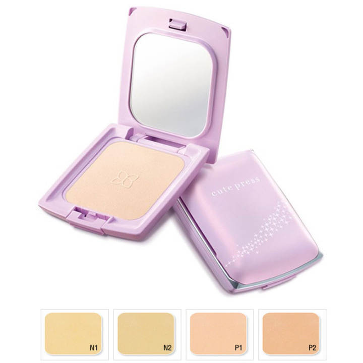 Cute Press EVORY RETOUCH แป้งอิเวอร์รี่ รีทัช ออยล์ คอนโทรล SPF 30 PA+++ (N2 สีเนื้อธรรมชาติ) ตลับจริง