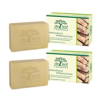 ขาย สบู่เดอ ลีฟ ทานาคา มอยส์เจอร์ไรซ   ิ่ง แอนด์ ไวท์เทนนิ่ง โซป De Leaf ThanakaMoistruizingWhitening Soap รุ่น SPT-MWS614 : สบู่ผสมสารสกัดทานาคา ขมิ้นชัน หน้าขาว ไร้สิว ฝ้า จุดด่างดำ (2 ก้อน)