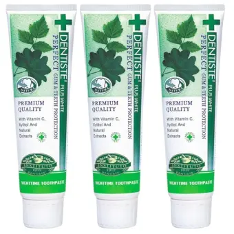ราคา Dentiste' Plus White Toothpaste ยาสีฟัน เดนทิสเต้ 160 กรัม (3 หลอด) พันทิป