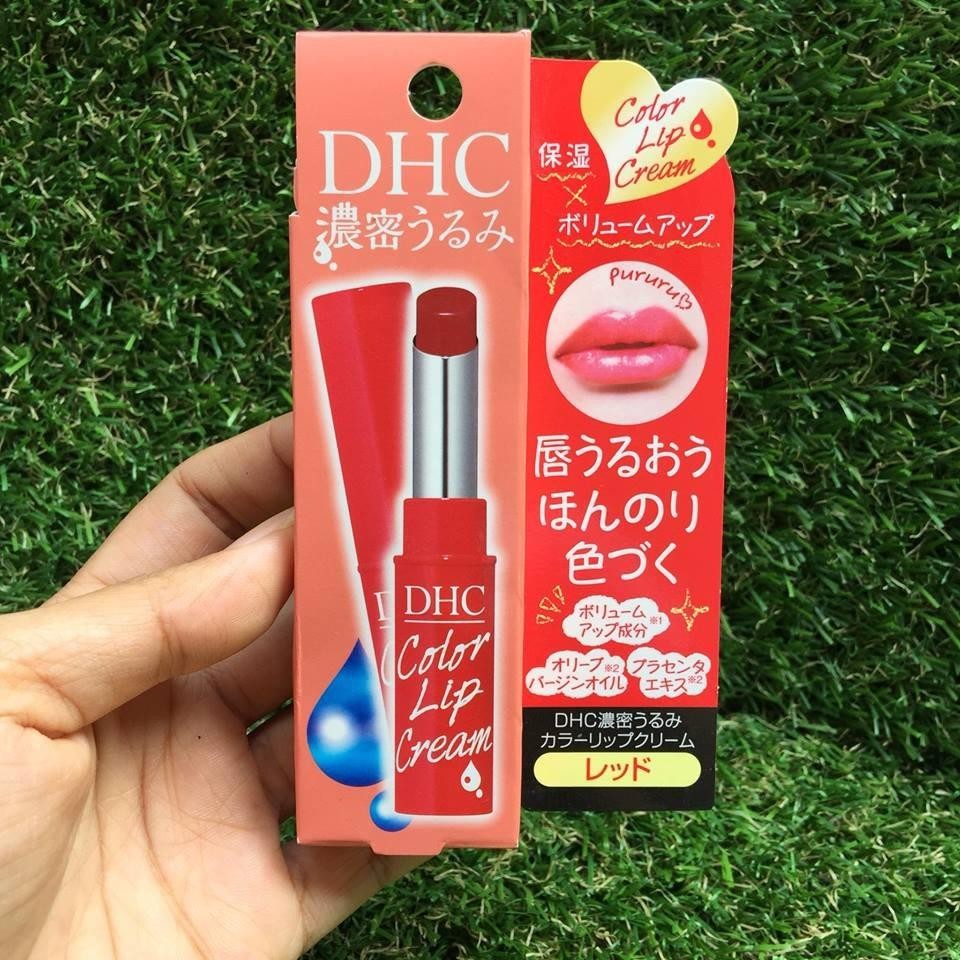 DHC Lip Care Moisture color Lip Cream (สีแดง)