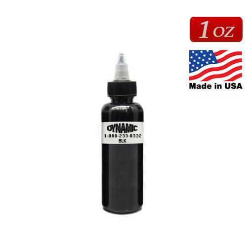 รูปประกอบของ DYNAMIC USA หมึกสักไดนามิค สีสักลายสีดำ หมึกสักลาย อเมริกาแท้ ขวดแบ่งขายขนาด 1 ออนซ์ TATTOO INK (BLACK - 1OZ/30ML)