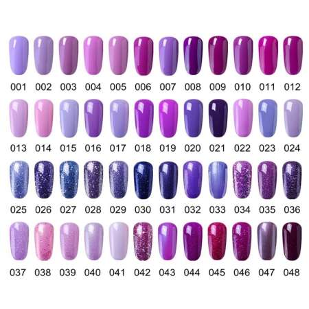 สีเจล Elite  New Purple Colors Series   ขนาด 10 ml.