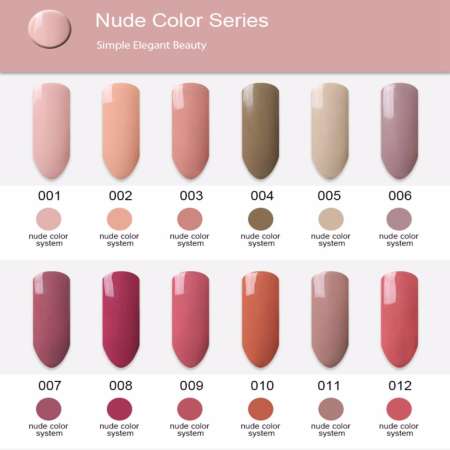 สีเจล Elite  Nude Colors Series  เบอร์ Nu012 ขนาด 10 ml.