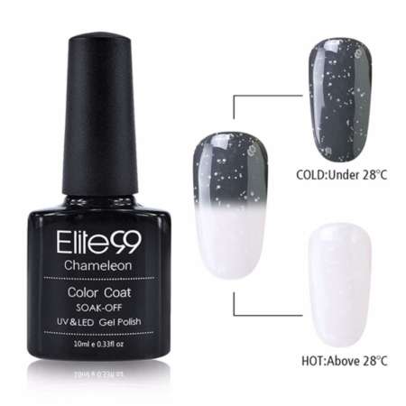 สีเจล Elite99 สีใหม่ Snowy เปลี่ยนสี่ตามอุณหภูมิ  เบอร์ EXHWB9721 ขนาด 10 ml.