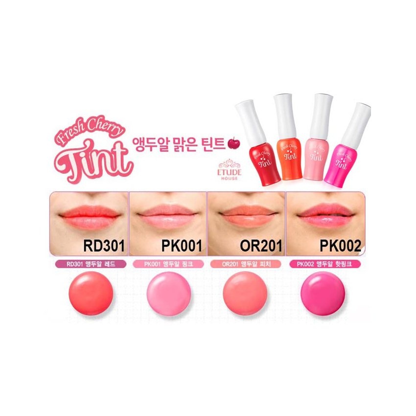 รีวิว Etude Fresh Cherry Tint No.OR201 Ida New Beauty