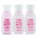 Etude House Pink Vital Water โทนเนอร์ 15ml 2ขวด + โลชั่น 15ml 1ขวด