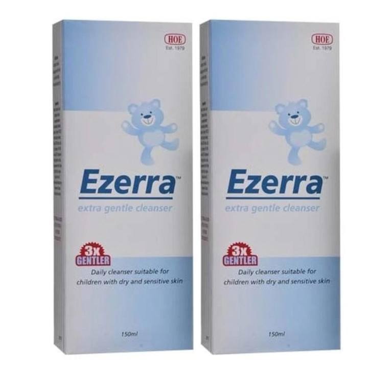   Ezerra Extra Gentle Cleanser (150 ml 2 ขวด) ผลิตภัณฑ์ทำความสะอาดผิวหน้าและผิวกาย พันทิป
