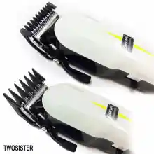 ภาพขนาดย่อของภาพหน้าปกสินค้าGeemy Twosister ปัตตาเลี่ยนไร้สาย Geemy รุ่น GM-6008 PROFESSIONAL HAIR CLIPPER(White) gm 6008 gemei จากร้าน Twosister shop บน Lazada ภาพที่ 7