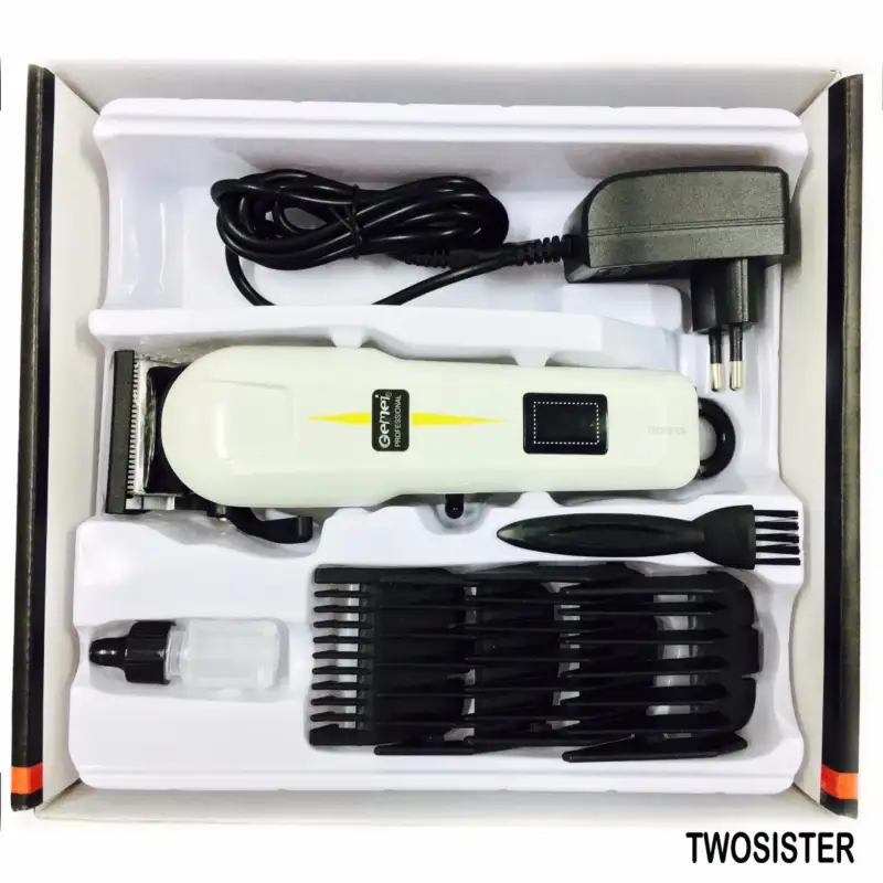 ภาพสินค้าGeemy Twosister ปัตตาเลี่ยนไร้สาย Geemy รุ่น GM-6008 PROFESSIONAL HAIR CLIPPER(White) gm 6008 gemei จากร้าน Twosister shop บน Lazada ภาพที่ 10