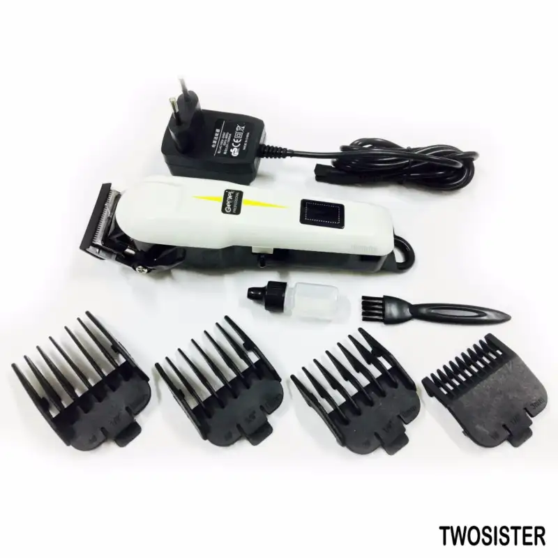 ภาพสินค้าGeemy Twosister ปัตตาเลี่ยนไร้สาย Geemy รุ่น GM-6008 PROFESSIONAL HAIR CLIPPER(White) gm 6008 gemei จากร้าน Twosister shop บน Lazada ภาพที่ 6