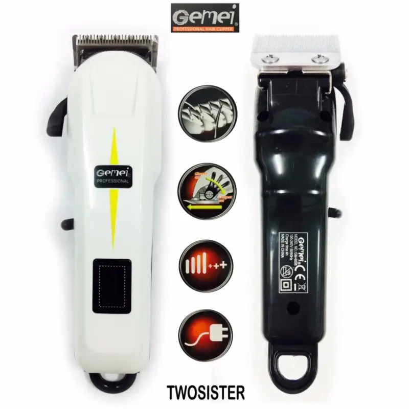 ภาพสินค้าGeemy Twosister ปัตตาเลี่ยนไร้สาย Geemy รุ่น GM-6008 PROFESSIONAL HAIR CLIPPER(White) gm 6008 gemei จากร้าน Twosister shop บน Lazada ภาพที่ 5