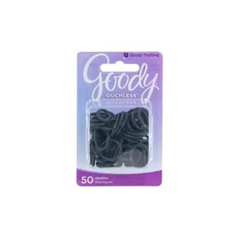 Goody  ยางรัดผม  Girls Ouchless Mini Braided Elastics - สีดำ (50 ชิ้น)