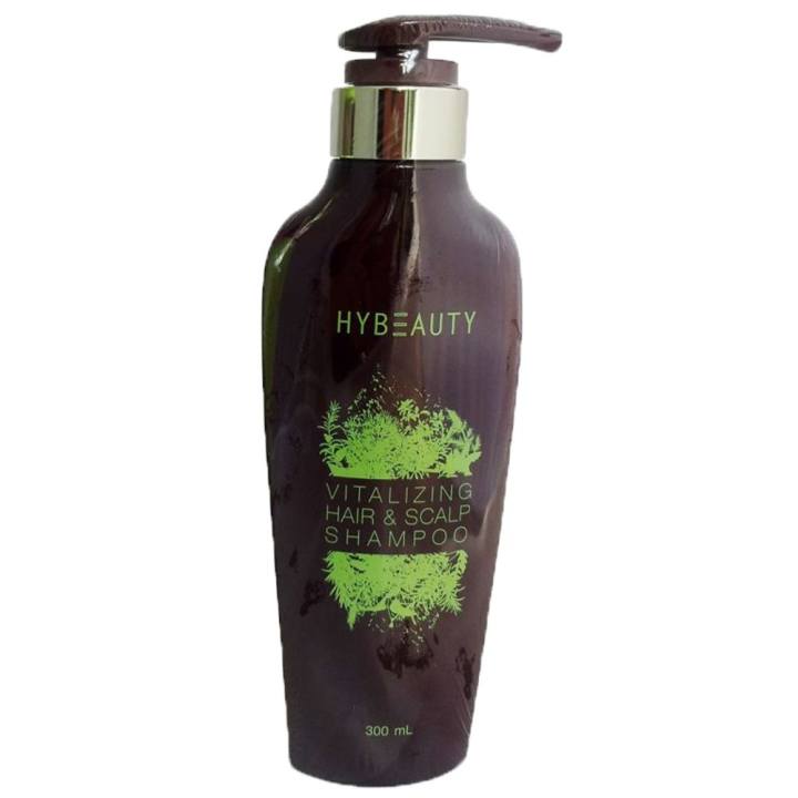   Hybeauty Vitalizing Hair & Scalp Shampooแชมพูสมุนไพรบริสุทธิ์เข้มข้นจากเกาหลี 300 ml. (แชมพู 1 ขวด) รีวิว