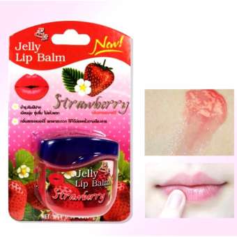 Jelly Lip Balm Therapy 9 g. เยลลี่บาล์มขนาดพกพา กลิ่นสตอเบอร์รี่ หนาวนี้ปากสวยแน่ไม่มีแตก
