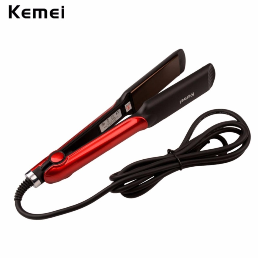 รูปประกอบของ Kemei Professional Ceramic Hair Straightener KM-531 ที่หนีบผม เครื่องหนีบผม ทำผมตรงหรือเป็นลอน เครื่องม้วนผม ที่ม้วนผม ผมตรงสวยเป็นธรรมชาติ ร้อนเร็ว 160°C - 220°C ควบคุมอุณหภูมิได้ เคลือบเซรามิก ถนอมเส้นผม เครื่องหนีบผมไฟฟ้า ม้วนผมลอน
