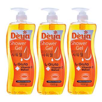 ครีมอาบน้ำ Deya Shower Gel L-Gluta Vitamin C Mahad 1000 ml. (3 ขวด)