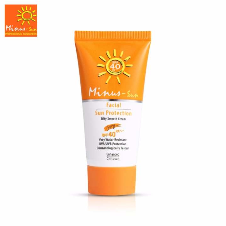 ราคา ครีมกันแดดไมนัส Minus Sun Facial Ultra Sun Protection SPF40 PA+++25g. #Ivory ดีไหม