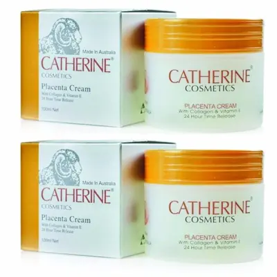 ครีมรกแกะ Catherine Placenta Cream with Collagen & Vitamin E 100 ml. x 2 กระปุก