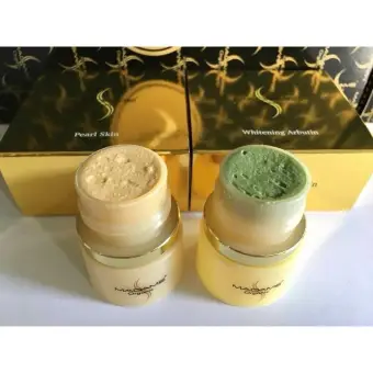 โปรโมชั่น Madame Organic มาดามออร์แกนิกเซ็ท 2 ชิ้น ขนาด5 กรัม (ครีมสาหร่าย+ครีมไข่มุก) ดีไหม