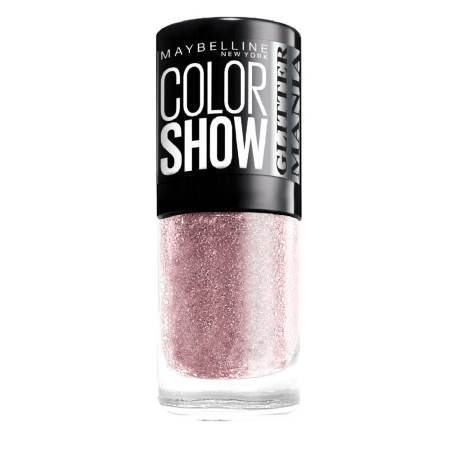 Maybelline คัลเลอร์ โชว์ กลิตเตอร์ มาเนีย ยาทาเล็บ 607 พิงค์ แชมเปญ