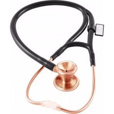 MDF Stethoscope Classic Cardiology -หูฟังทางการแพทย์ Classic CardiologyDual Head Stethoscope - with Stainless Steel Chestpiece and Headset - Rose Gold Black MDF797RG#11 (สีดำ)