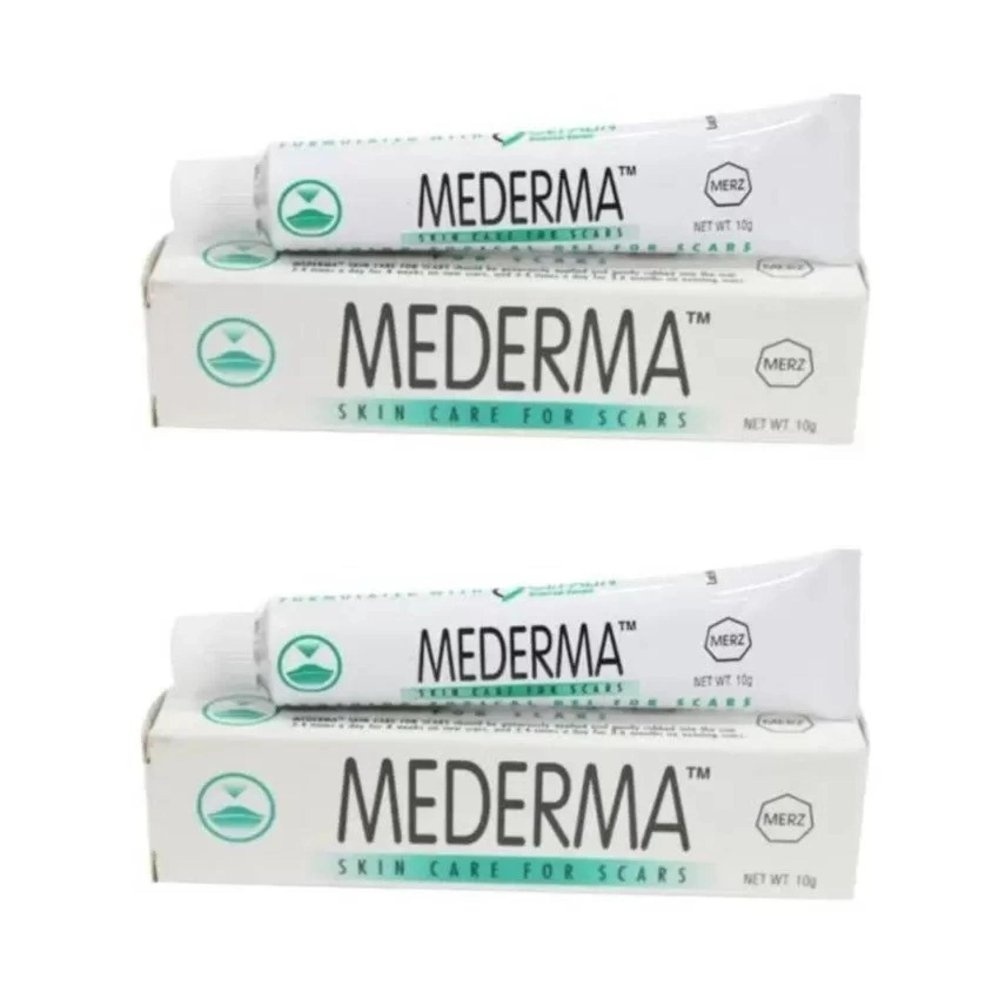 MEDERMA CREAM 10 Gครีมรักษาแผลเป็นจากสิว รอยผ่าตัด หลังคลอด(10G X 2หลอด)