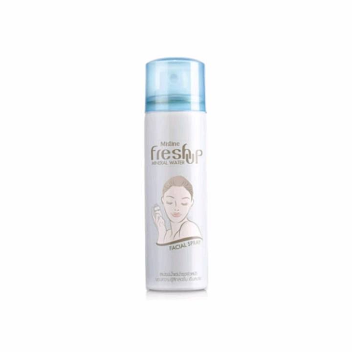 โปรโมชั่น สเปรย์น้ำแร่ฉีดหน้า มิสทีน เฟรช อัพ ขนาด 50 มล. / Mistine Fresh Up Mineral Water 50 ml. ดีไหม