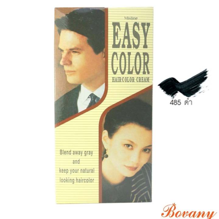 โปรโมชั่น Mistine ครีมย้อมผม Easy color Haircolor #No.485 สีดำ ดีไหม