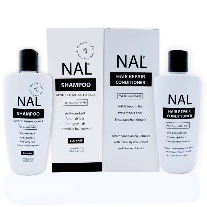 ราคา NAL Shampoo ยาสระผมสำหรับผมร่วง ผมบาง ขจัดรังแค 250 ml.x2 ขวด ดีไหม